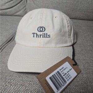 Thrills Men's One Size Fits Most Adjustable Hat Off-white NWT